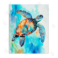 LSR Creative Studio | Watercolor Style Sea Turtle