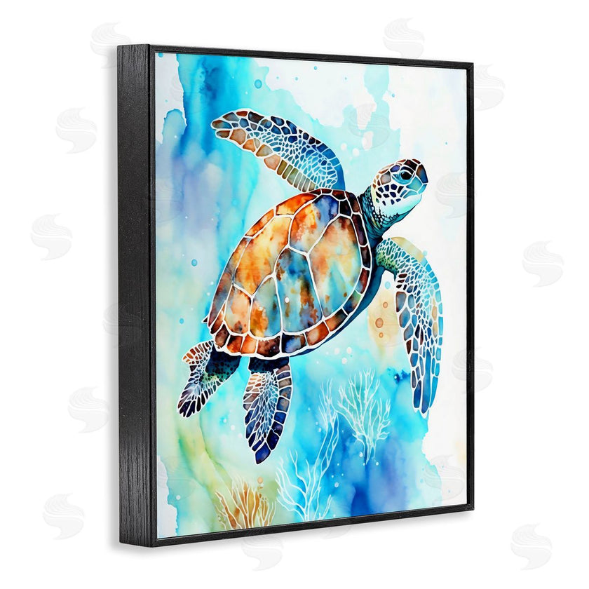 LSR Creative Studio | Watercolor Style Sea Turtle