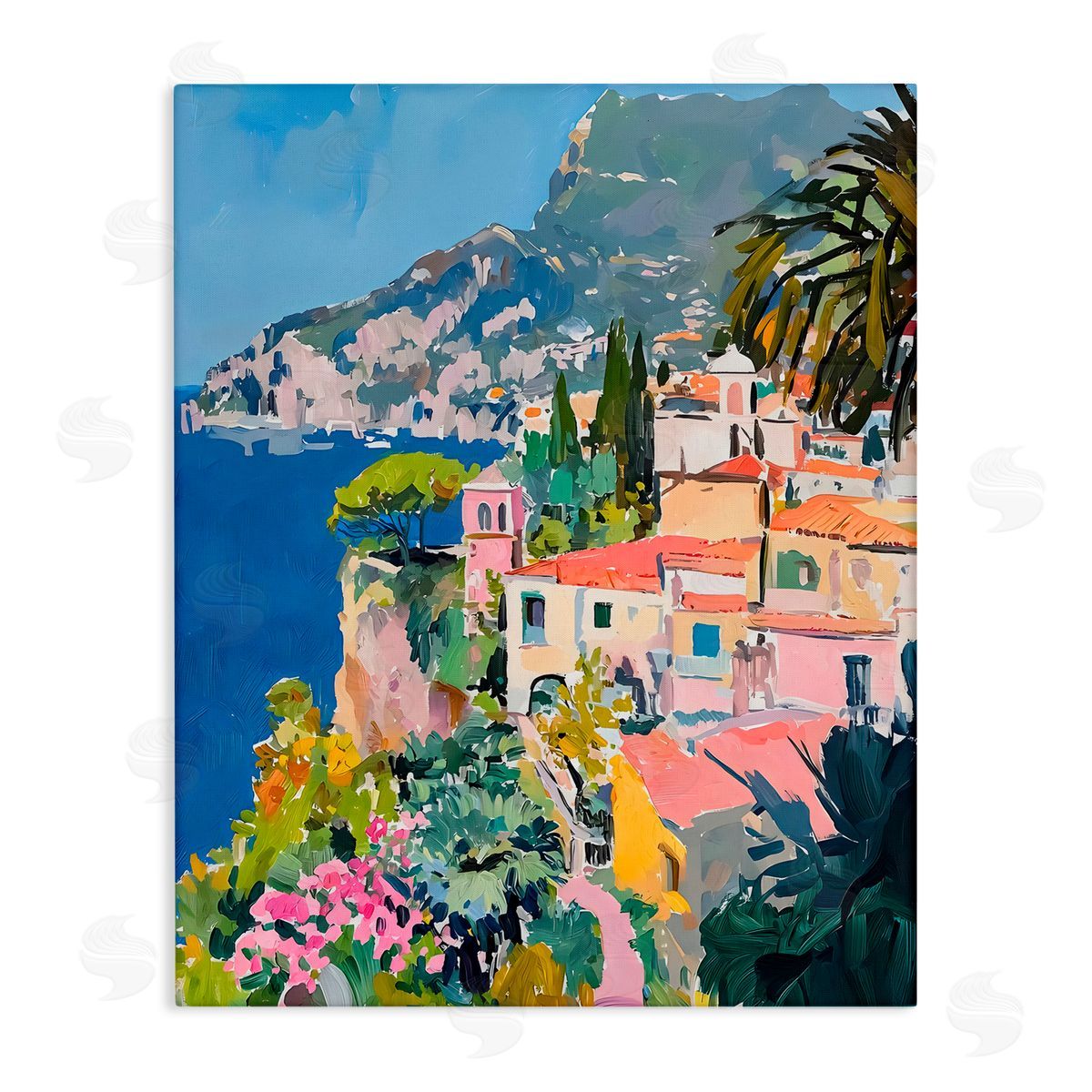 Riley B Scenic Italian Coast Canvas Wall Art Print
