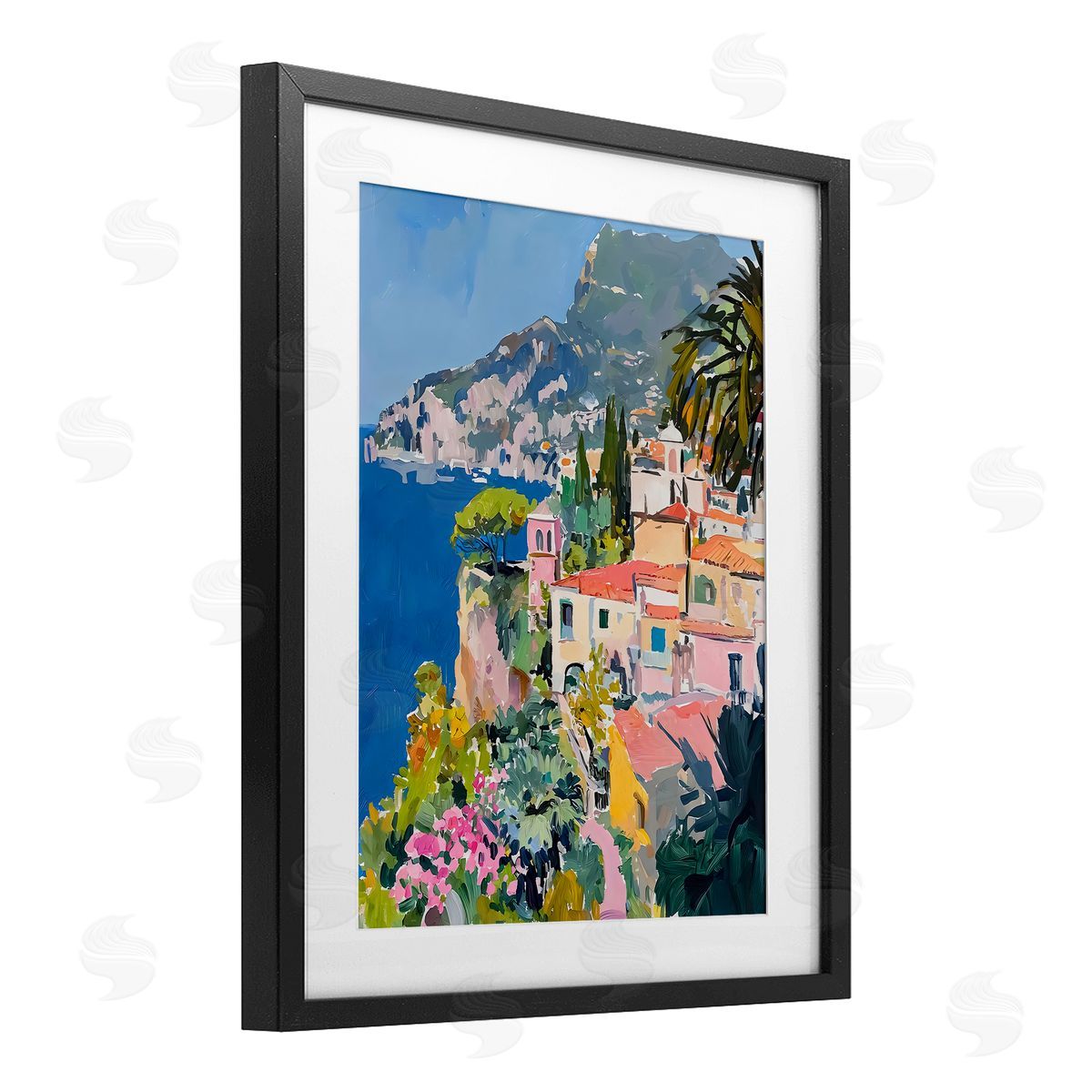 Riley B Scenic Italian Coast Canvas Wall Art Print