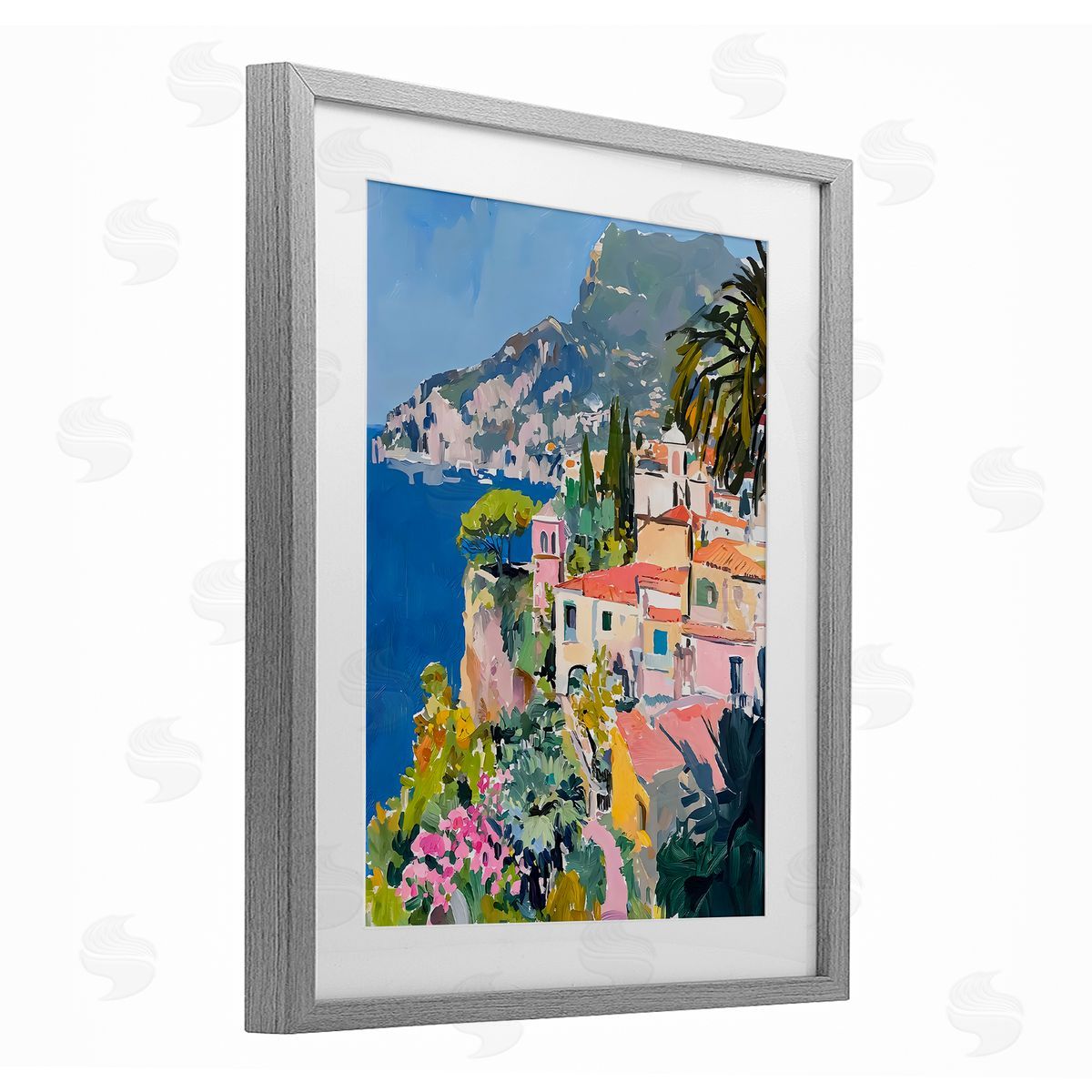 Riley B Scenic Italian Coast Canvas Wall Art Print