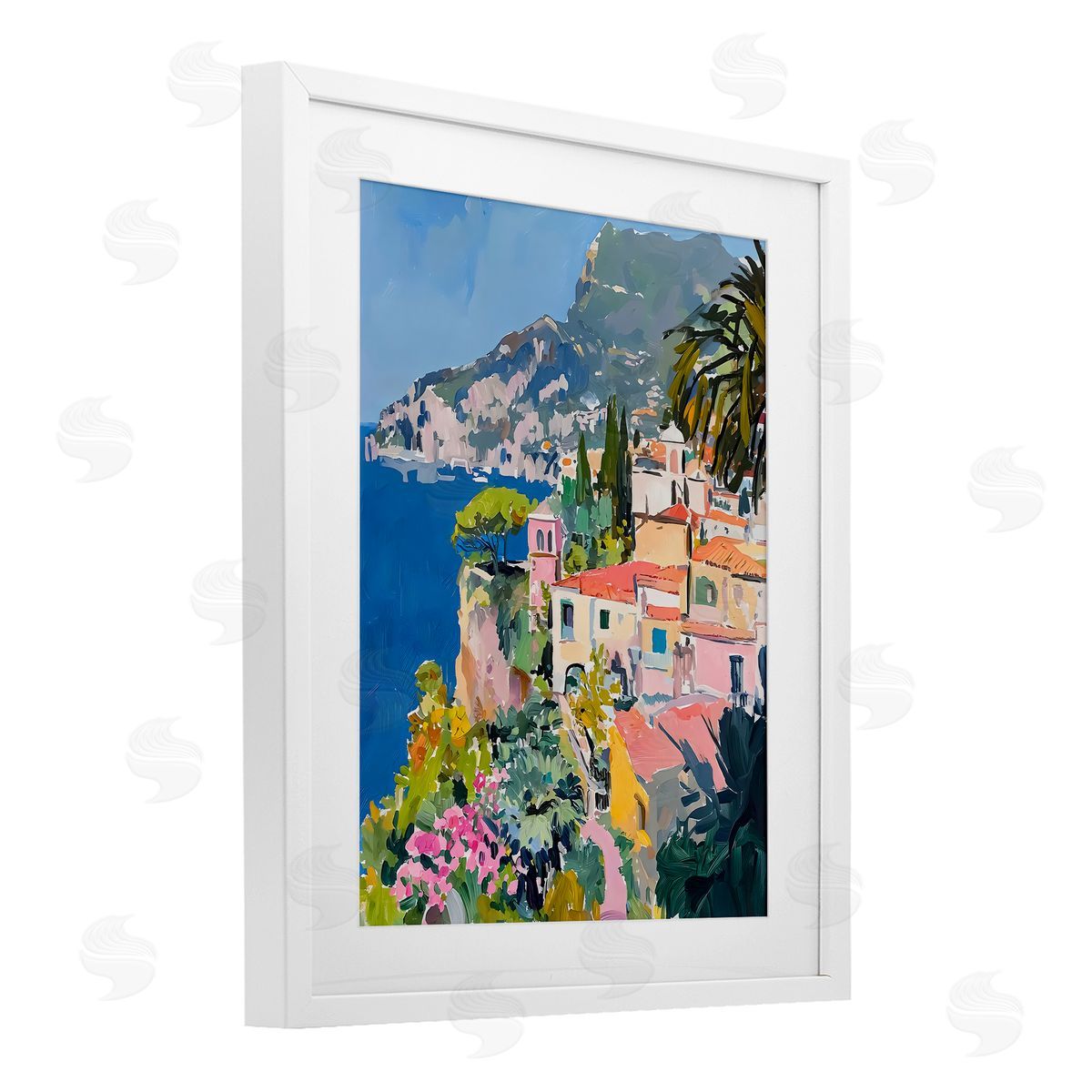 Riley B Scenic Italian Coast Canvas Wall Art Print