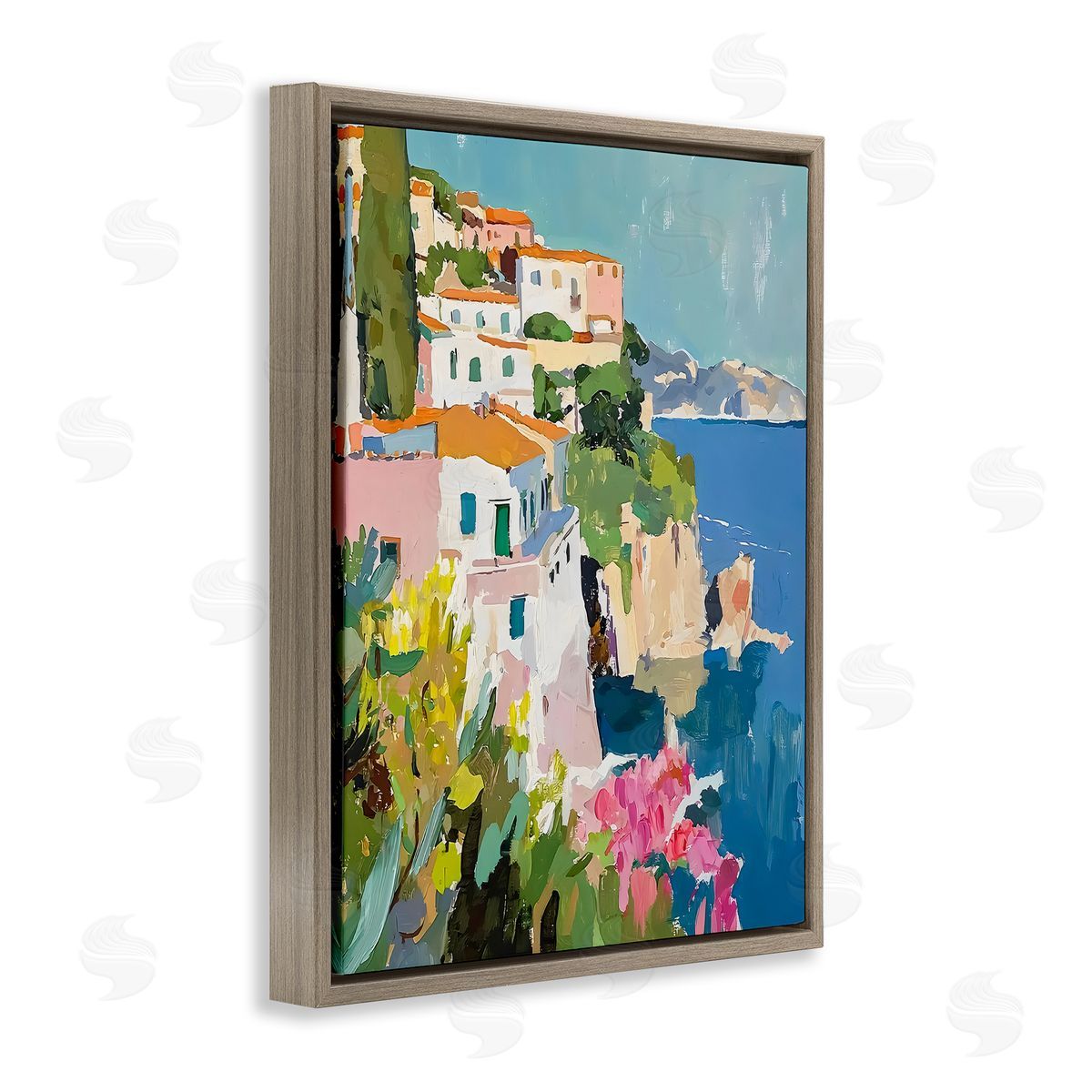 Riley B Italian Coast Abstraction Canvas Wall Art Print