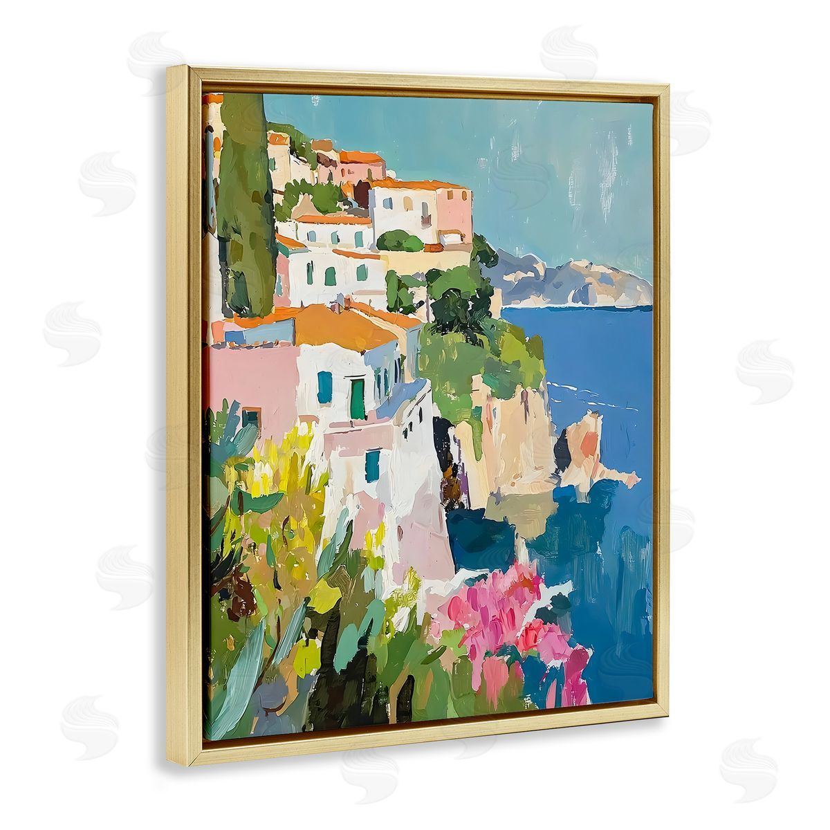 Riley B Italian Coast Abstraction Canvas Wall Art Print