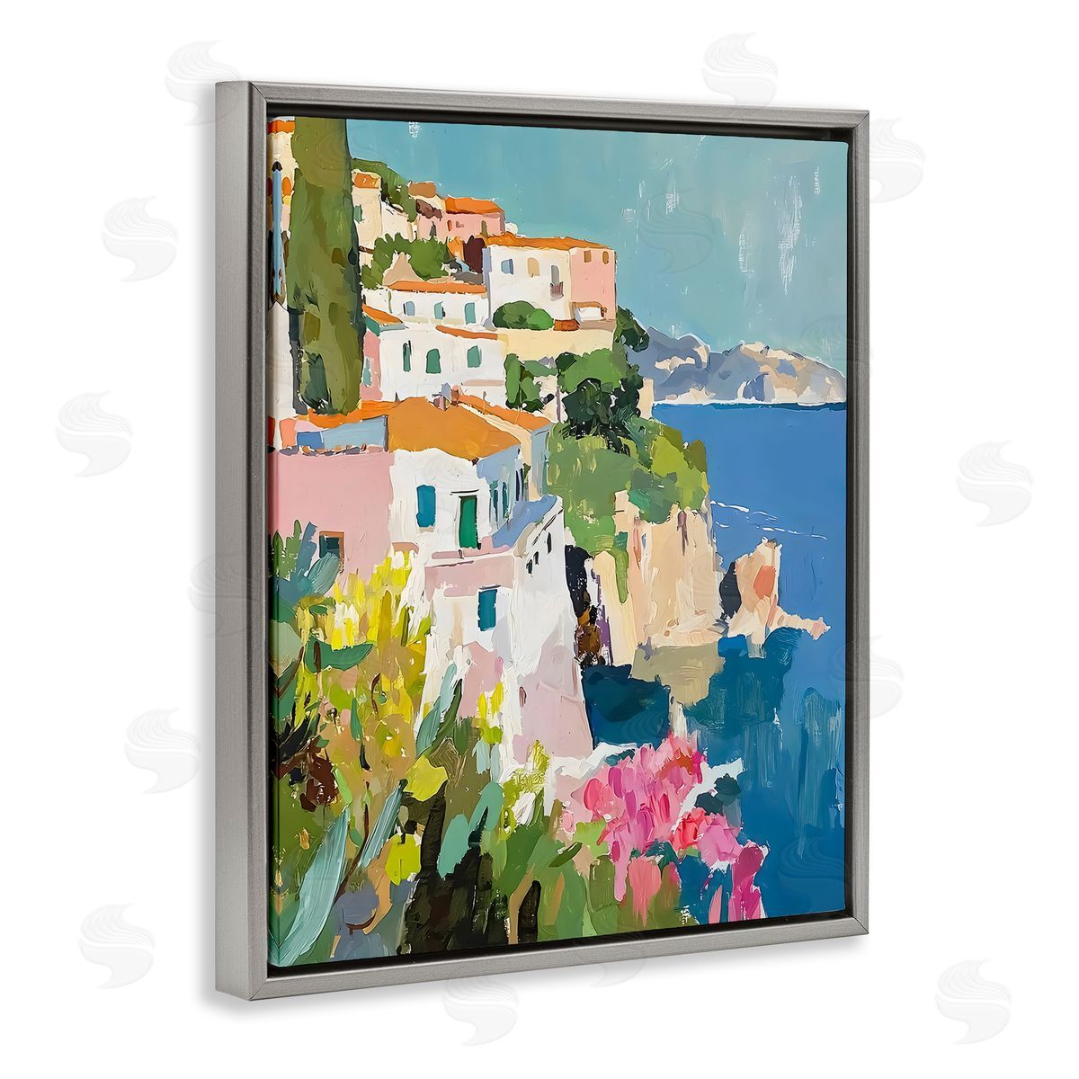 Riley B Italian Coast Abstraction Canvas Wall Art Print