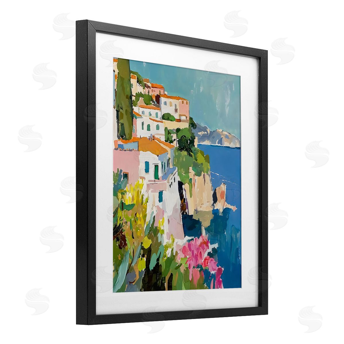 Riley B Italian Coast Abstraction Canvas Wall Art Print