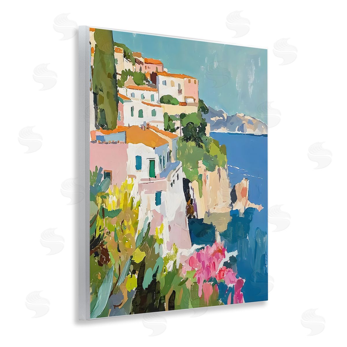Riley B Italian Coast Abstraction Canvas Wall Art Print