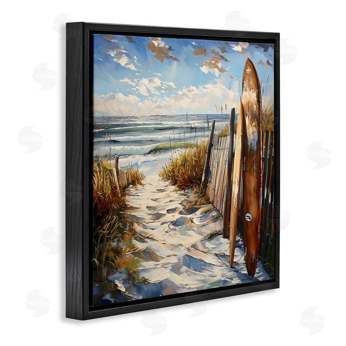 LSR Creative Studio Time To Surf Beach Canvas Wall Art Print