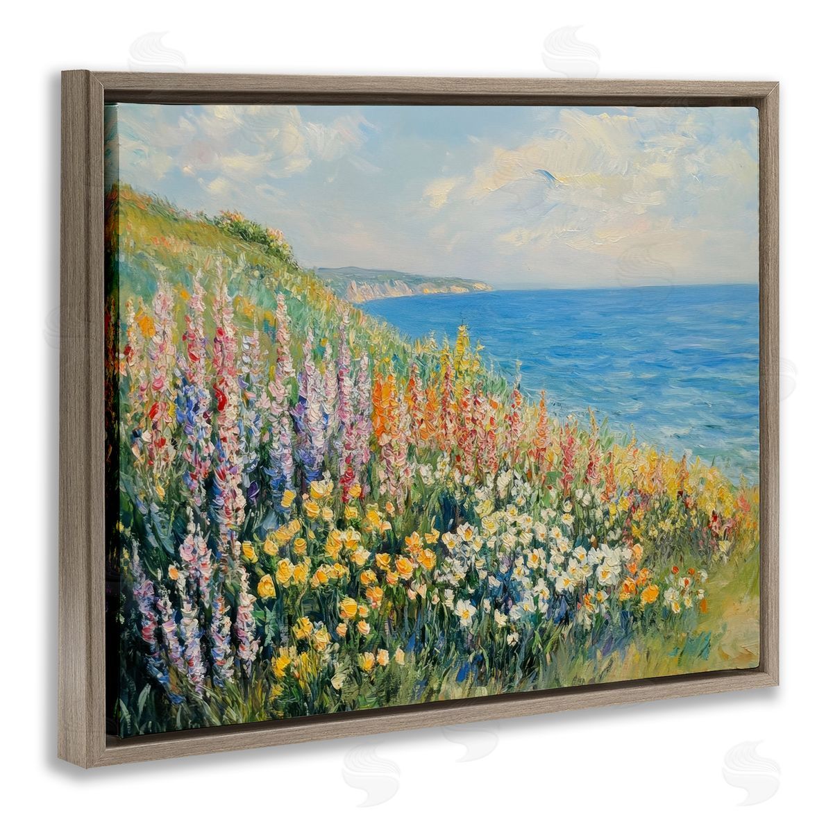 Petal Prints Design Coastal Hyacinth Garden Canvas Wall Art Print