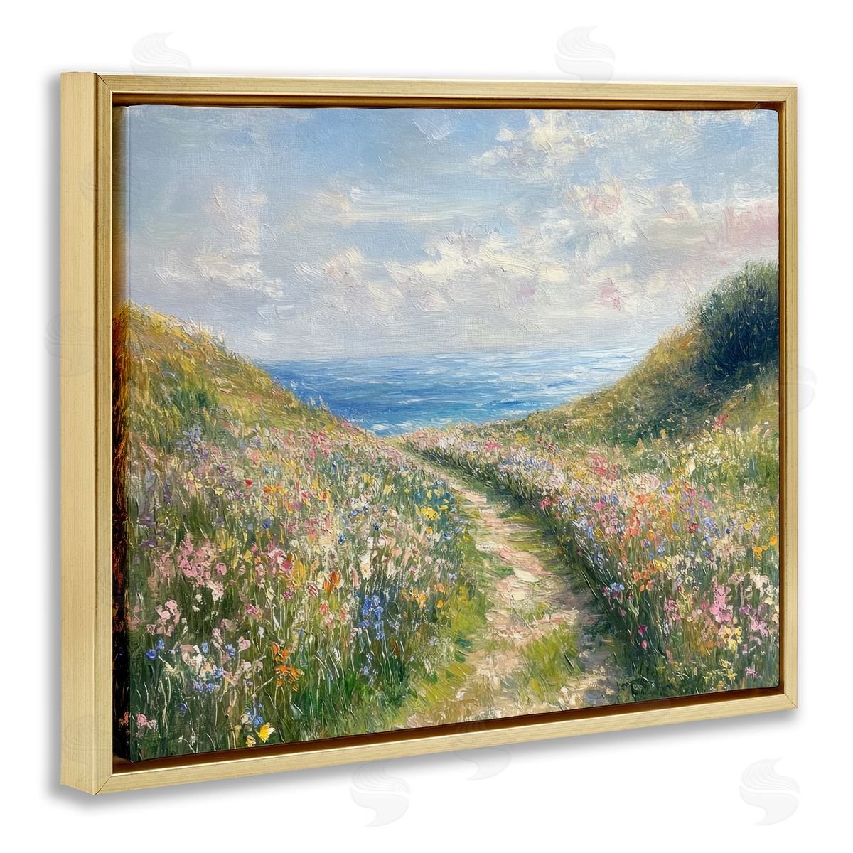 Petal Prints Design Well Worn Coastal Path Canvas Wall Art Print