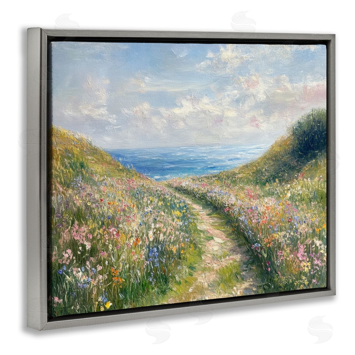 Petal Prints Design Well Worn Coastal Path Canvas Wall Art Print