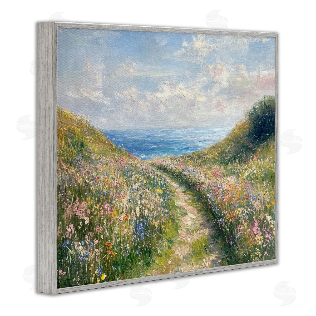 Petal Prints Design Well Worn Coastal Path Canvas Wall Art Print