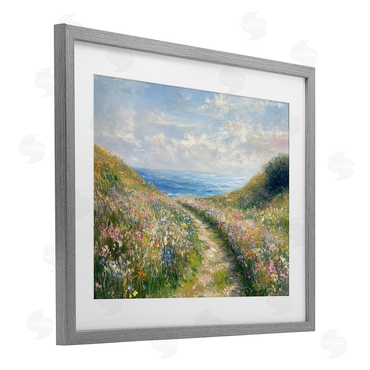 Petal Prints Design Well Worn Coastal Path Canvas Wall Art Print