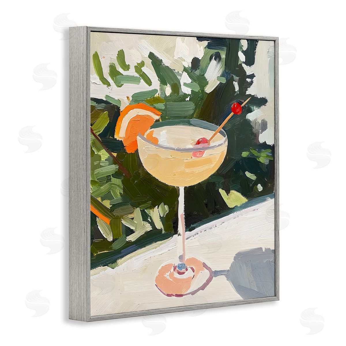 Riley B Cocktail with Fruit Slice Canvas Wall Art Print