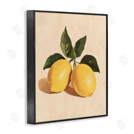 Petal Prints Design | Lemon Pair with Leaves