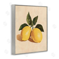 Petal Prints Design | Lemon Pair with Leaves