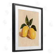 Petal Prints Design | Lemon Pair with Leaves