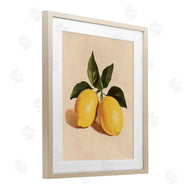 Petal Prints Design | Lemon Pair with Leaves