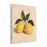 Petal Prints Design | Lemon Pair with Leaves