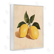 Petal Prints Design | Lemon Pair with Leaves