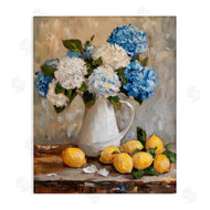 LSR Creative Studio | Hydrangeas and Citrus Still Life