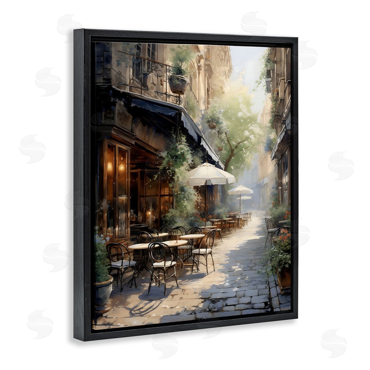 LSR Creative Studio Cafe In Paris Alleyway Canvas Wall Art Print