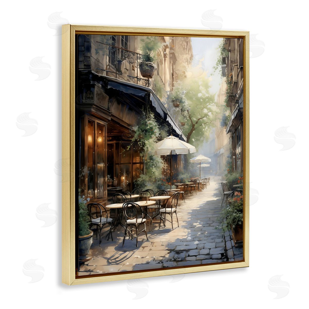 LSR Creative Studio Cafe In Paris Alleyway Canvas Wall Art Print