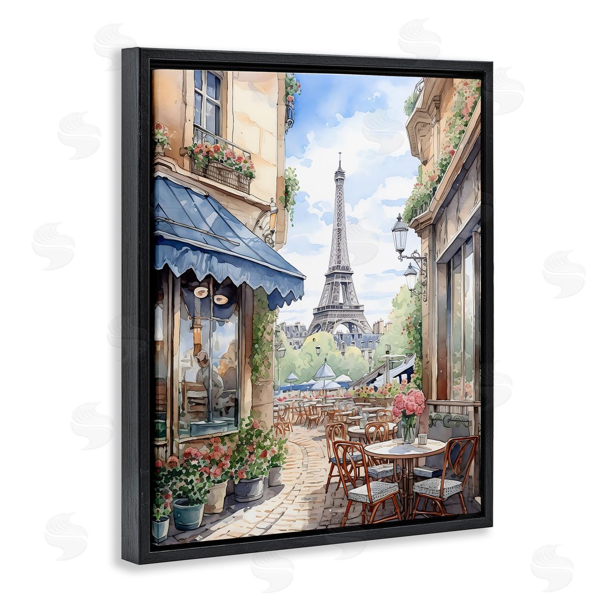 LSR Creative Studio Eiffel Tower City View Canvas Wall Art Print
