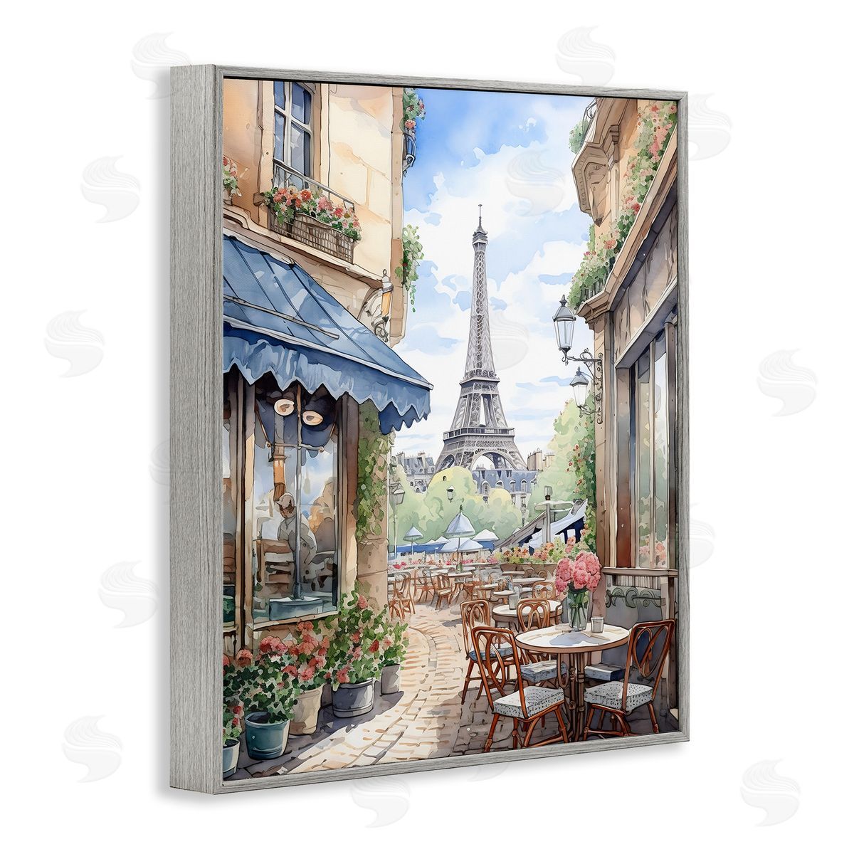 LSR Creative Studio Eiffel Tower City View Canvas Wall Art Print