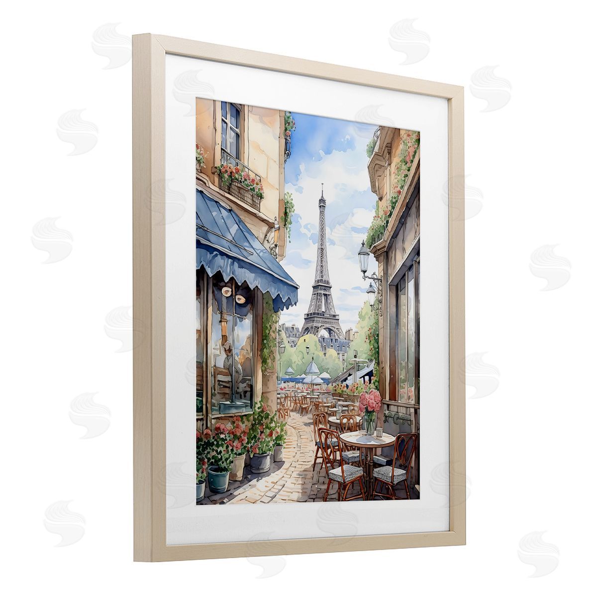 LSR Creative Studio Eiffel Tower City View Canvas Wall Art Print