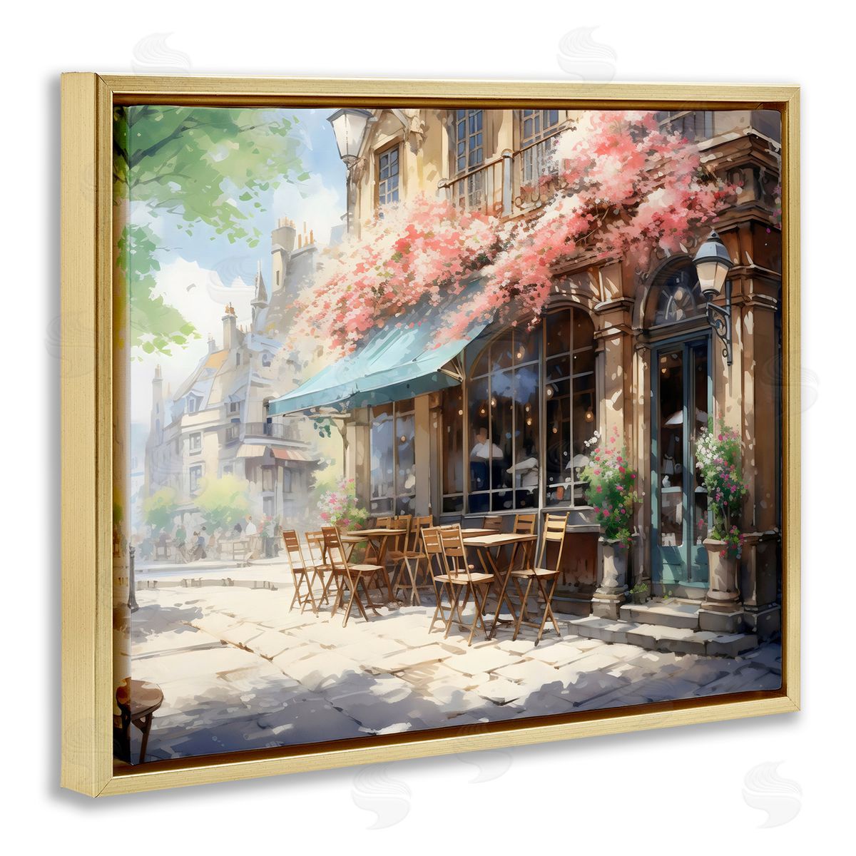 LSR Creative Studio Cherry Blossom Bistro Canvas Wall Art Print