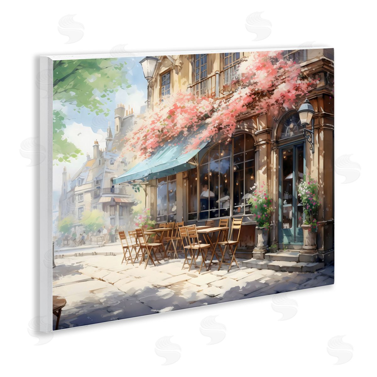 LSR Creative Studio Cherry Blossom Bistro Canvas Wall Art Print
