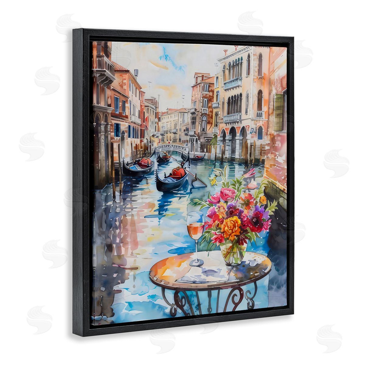 LSR Creative Studio Quiet Canal City View Canvas Wall Art Print