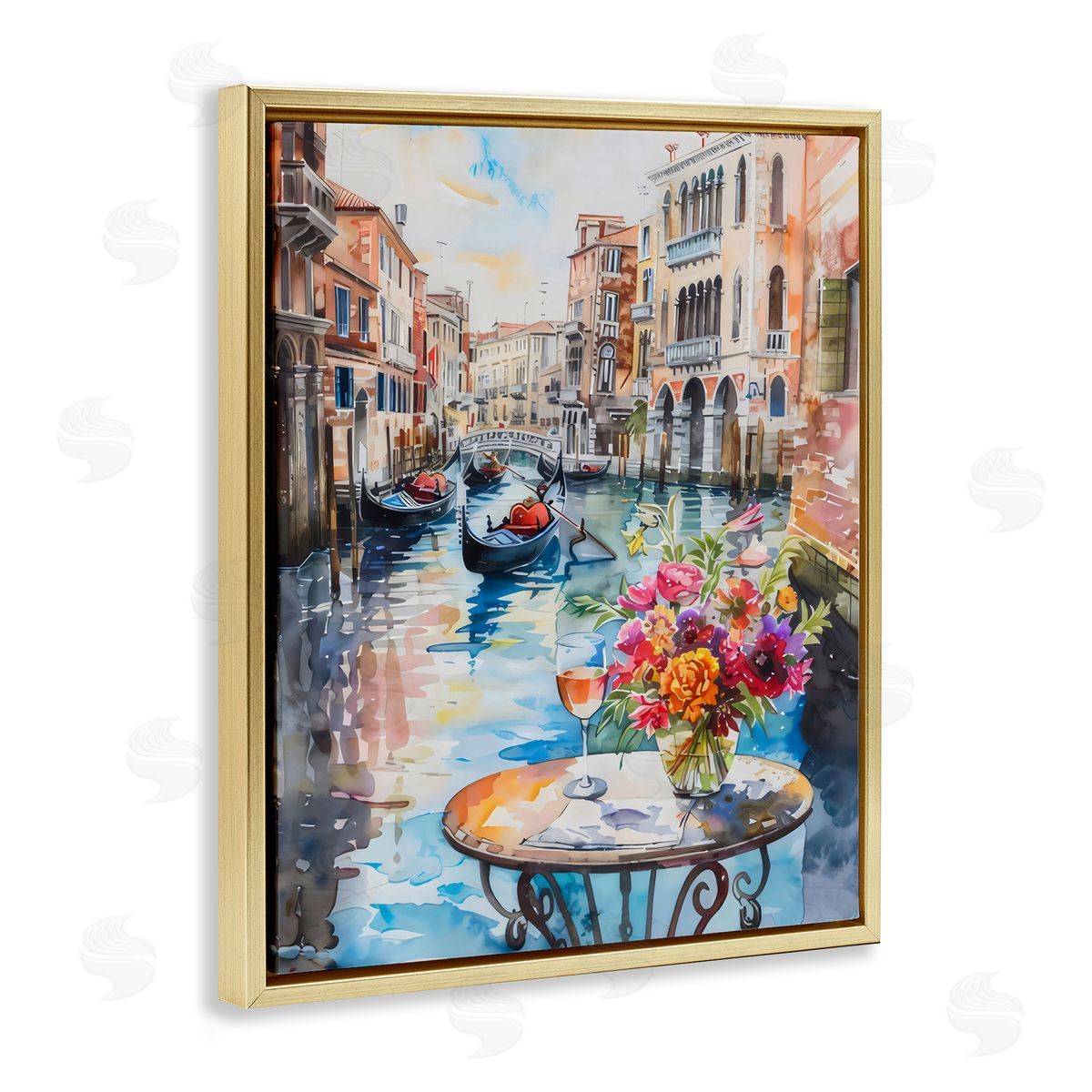 LSR Creative Studio Quiet Canal City View Canvas Wall Art Print