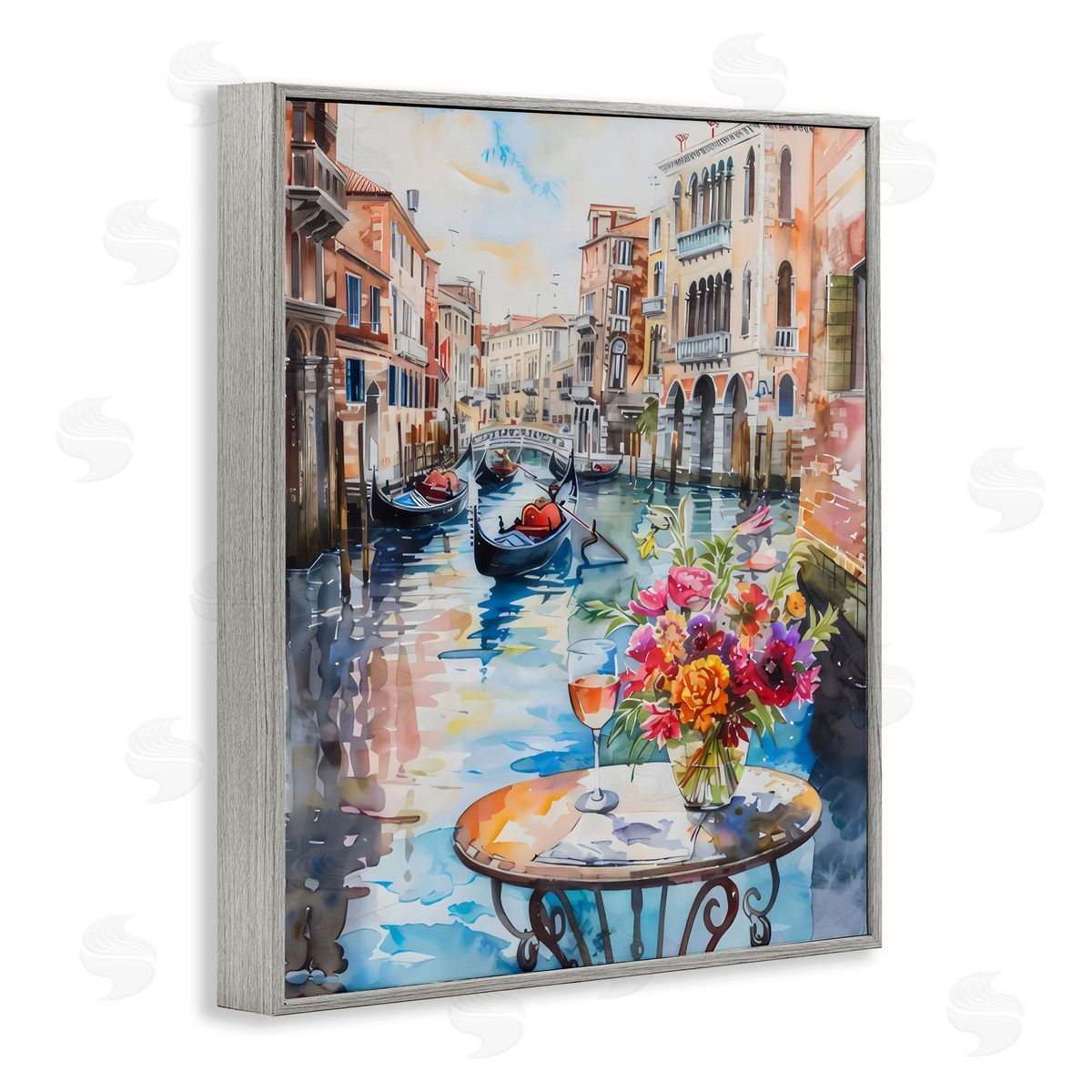 LSR Creative Studio Quiet Canal City View Canvas Wall Art Print