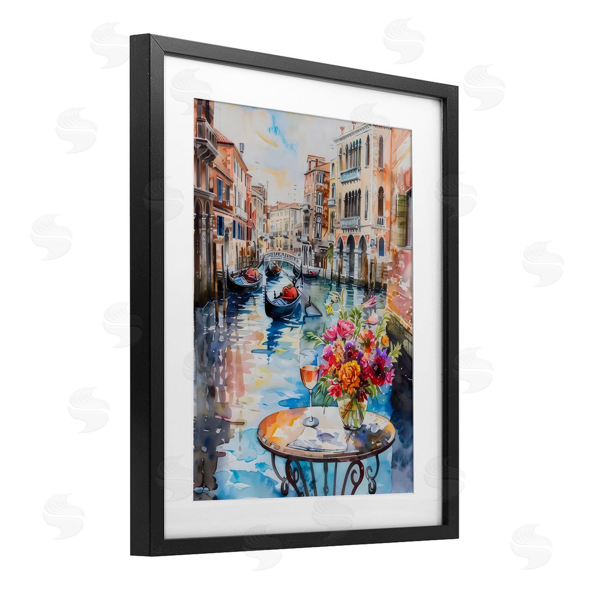 LSR Creative Studio Quiet Canal City View Canvas Wall Art Print