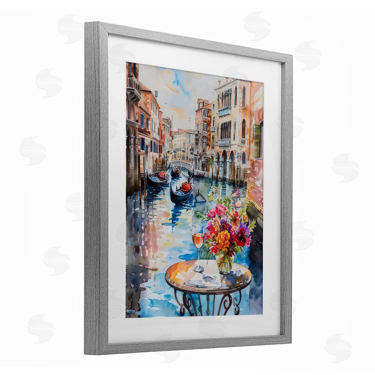 LSR Creative Studio Quiet Canal City View Canvas Wall Art Print