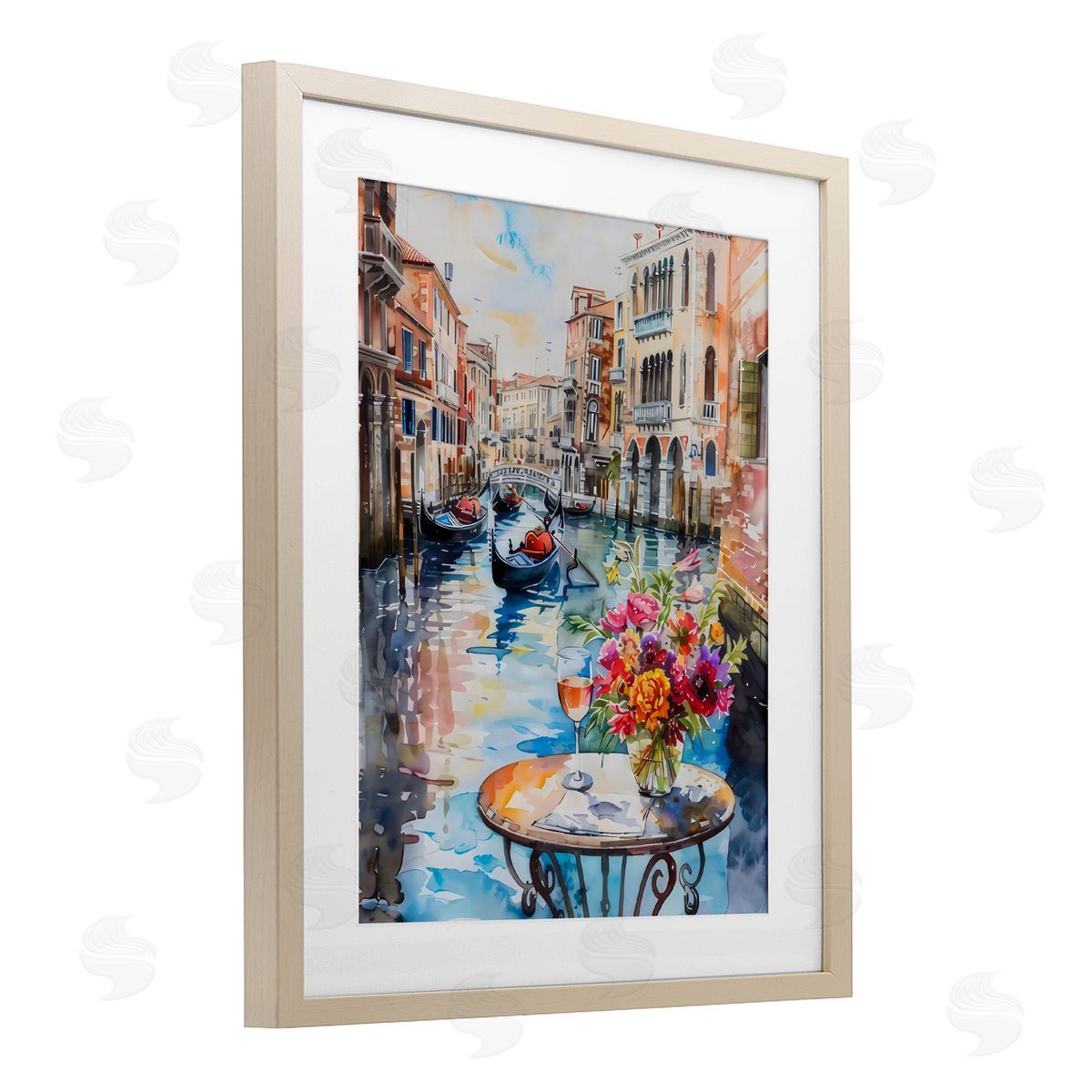 LSR Creative Studio Quiet Canal City View Canvas Wall Art Print