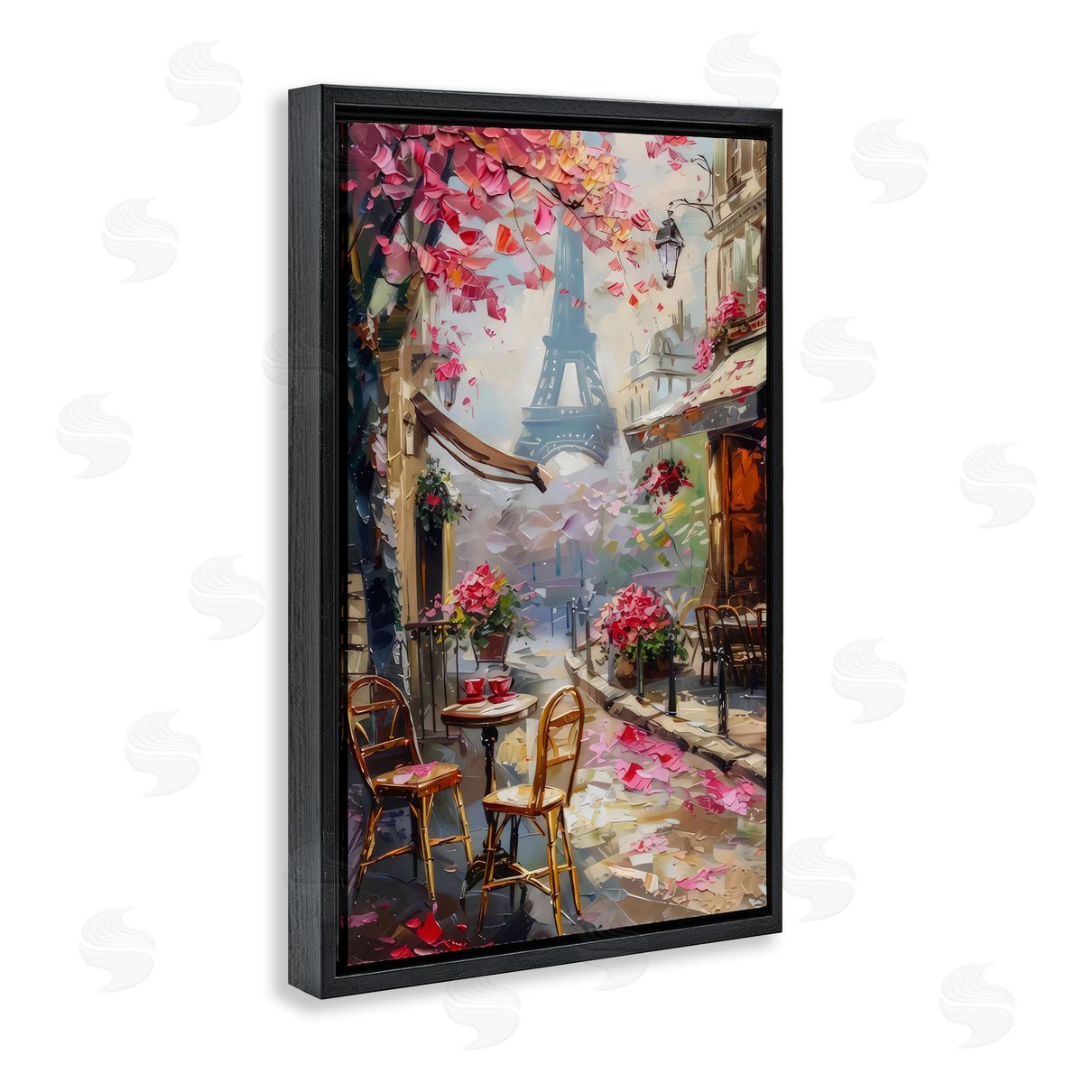 LSR Creative Studio Romantic Paris Cafe Canvas Wall Art Print