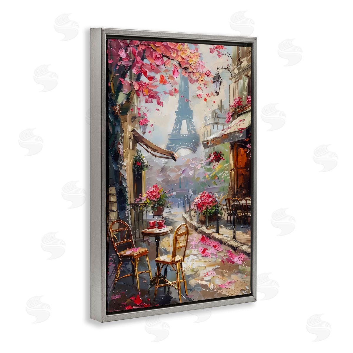 LSR Creative Studio Romantic Paris Cafe Canvas Wall Art Print