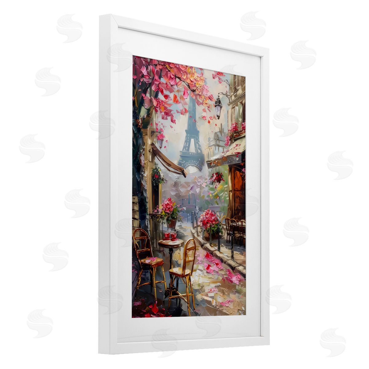 LSR Creative Studio Romantic Paris Cafe Canvas Wall Art Print