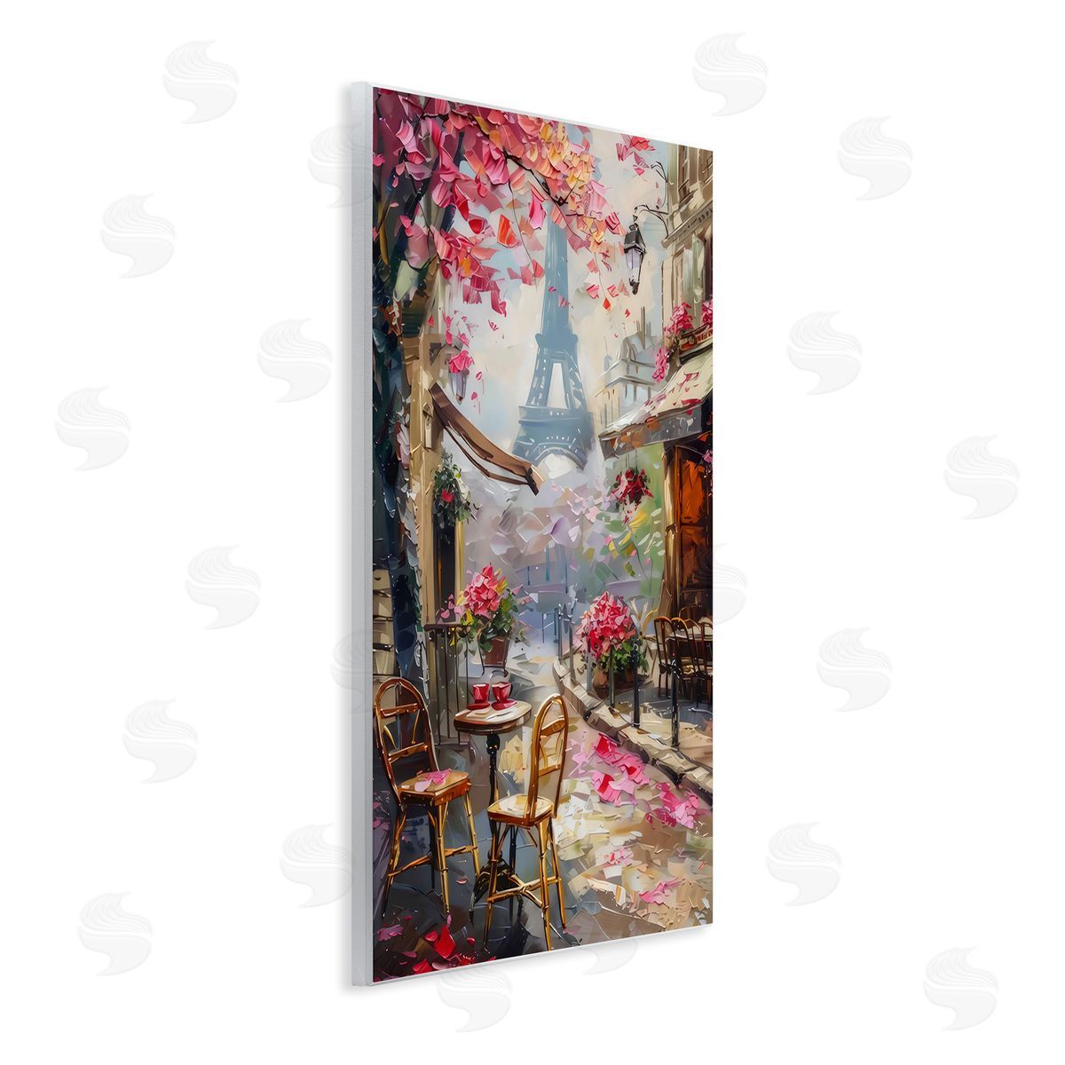 LSR Creative Studio Romantic Paris Cafe Canvas Wall Art Print