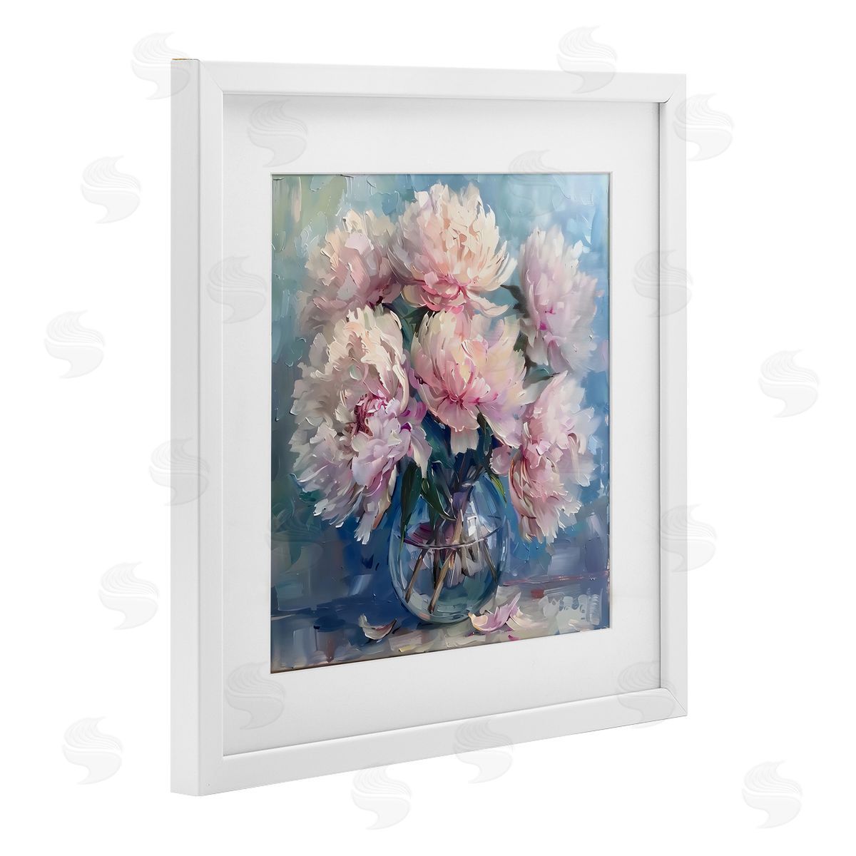 LSR Creative Studio Bouquet of Fluffy Peonies Canvas Wall Art Print