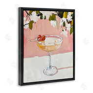 Riley B | Pink Cocktail with Apple Blossoms