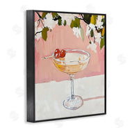 Riley B | Pink Cocktail with Apple Blossoms