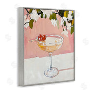 Riley B | Pink Cocktail with Apple Blossoms