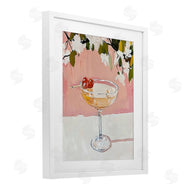 Riley B | Pink Cocktail with Apple Blossoms