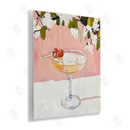 Riley B | Pink Cocktail with Apple Blossoms