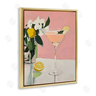 Riley B | Pink Cocktail with Lemons