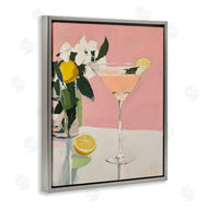 Riley B | Pink Cocktail with Lemons